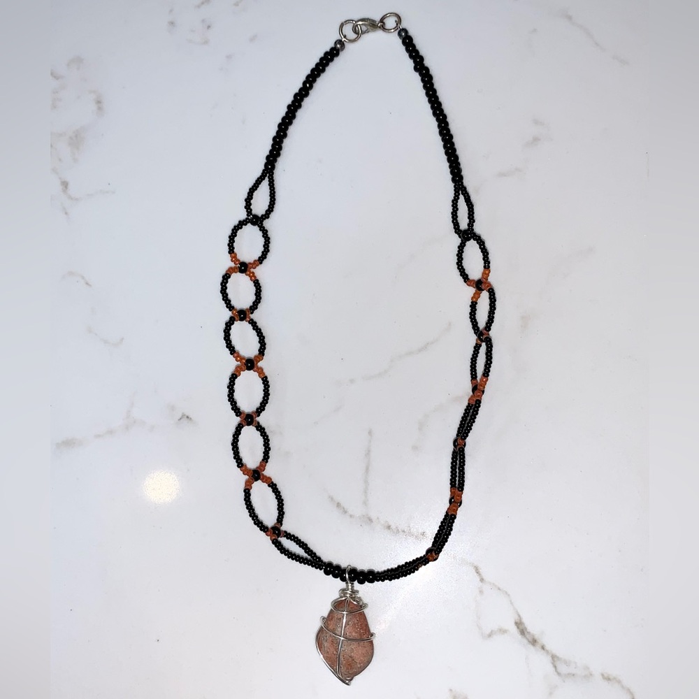 Handmade beaded necklace